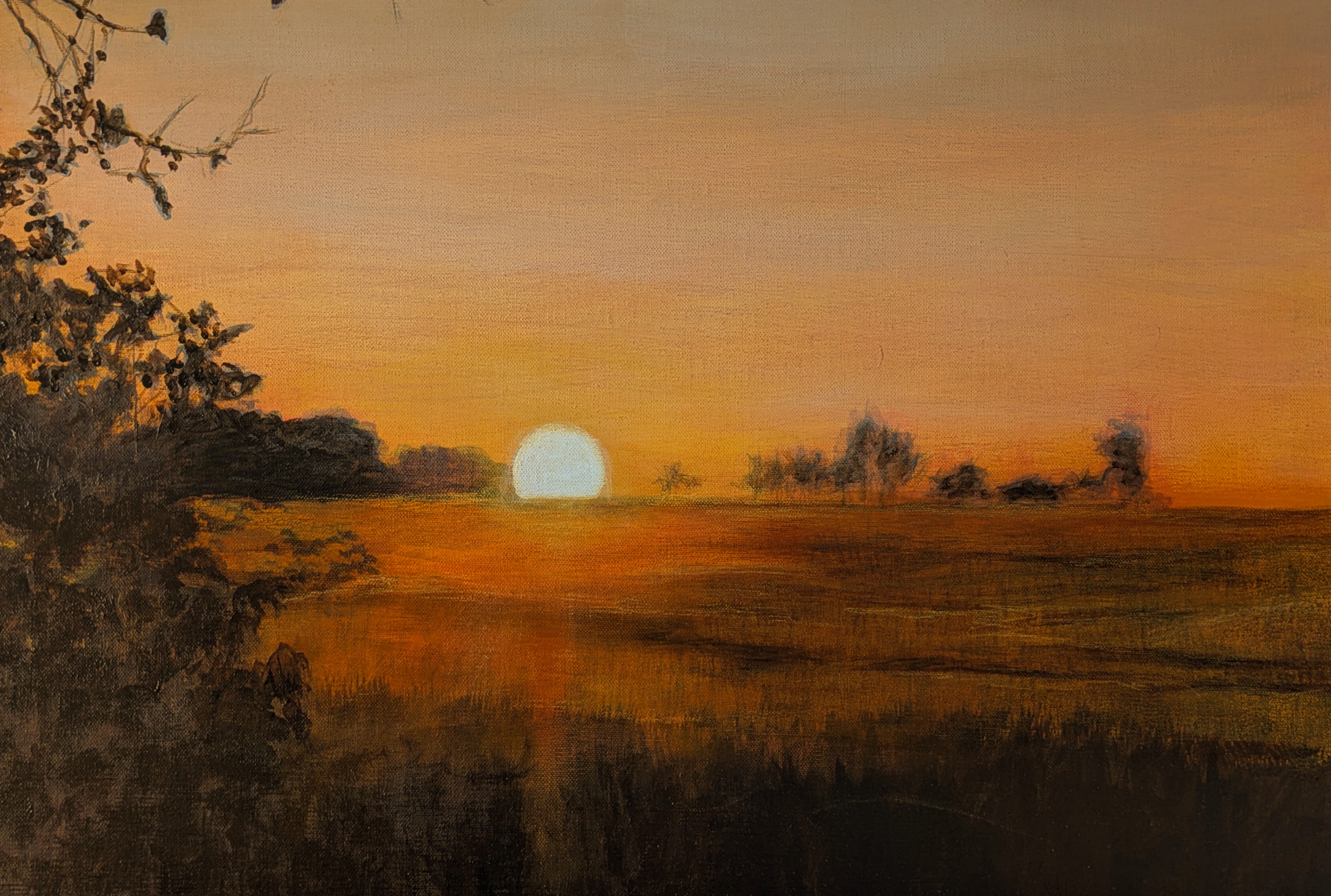 sonnenuntergang am roten haus